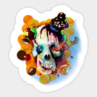 skull and sugar Sticker